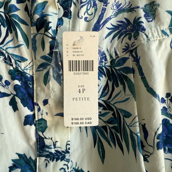 Anthropologie Lucienne Floral Belted Jumpsuit Cottagecore Coastal Euro Summer - Picture 6 of 7